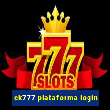 ck777 plataforma login